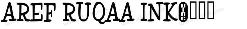Aref Ruqaa Ink字体转换